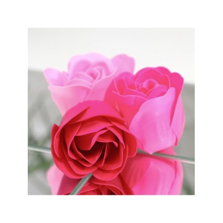 Soap roses, colored shades, set of 12 pcs.-6