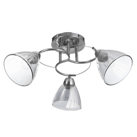 Cauces "Poli" 3x60W E27 chrome 56x56x24cm