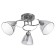 Cauces "Poli" 3x60W E27 chrome 56x56x24cm
