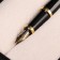 Gift handle, feathers, in the leatherette case, VIP, black body