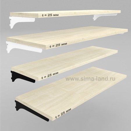 A island shelving chipboard 665 × 330 × 25 mm, maple color