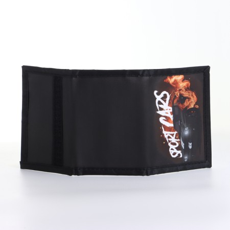 Children's wallet on Velcro "chosen", black color-3