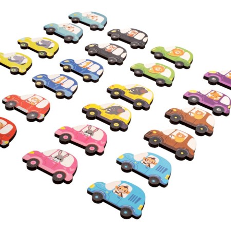 Game table memo "cars" Far Far Land Wood (24 chips in a box)-4