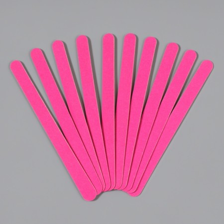 Wooden-based files on a wooden basis, abrasiveness 200/200, 13 cm, 10 pcs, color mix