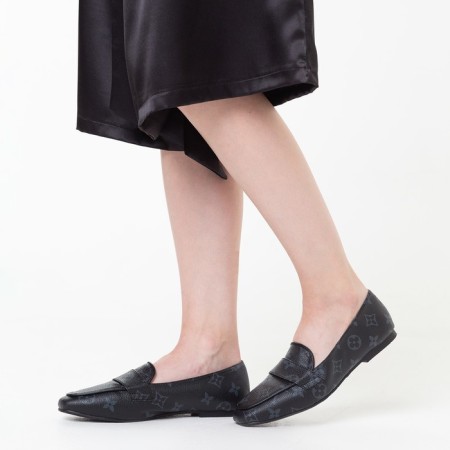 Mokasins are children, the color is black mix, size 36 (fact size 34)-2