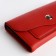 Women's wallet on magnet, red color