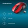 Mouse call 675MW Black/Red optical (1200DPI) wireless USB for laptop (3but)