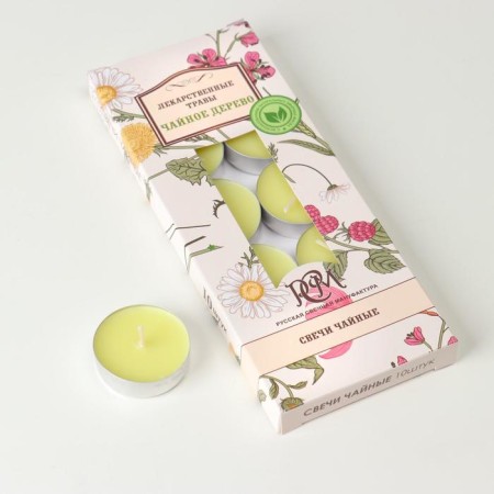 A set of tea candles aromatic "tea tree", 10 pieces