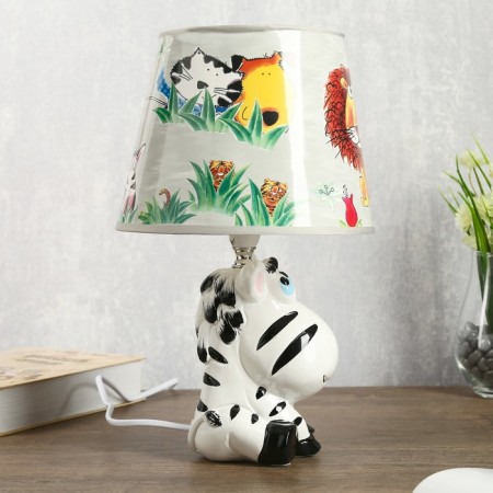 Lamp children's ceramics "Zebra" 1x40W E14 20x20x32 cm Risalux-1