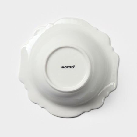 Porcelain salad magistro "suite", 350 ml, d = 15.5 cm, white color-4