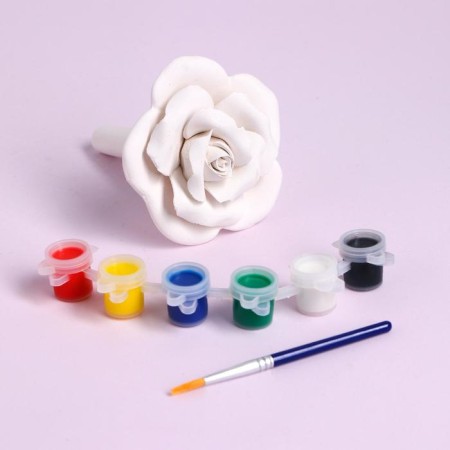 Gypsum "Rosa" paint 6 cv 2.5 ml, brush-1