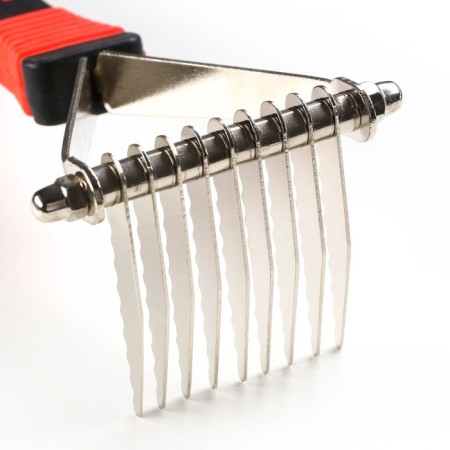Coltunoresis-grab, 9 blades, with bones on the handle, black and red-2