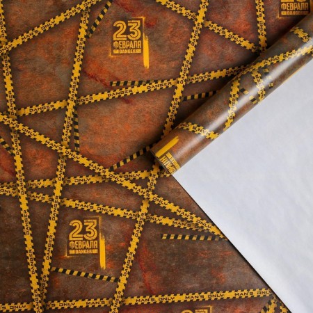 Glossy packaging paper "February 23", 70 x 100 cm-1