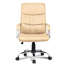 Armchair for the head of the Brabix Space EX-508, eco-leather, chrome, beige