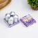 Set of candles "Column", 4 pieces, silver 7x3.8 cm
