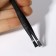 Direct tweezers, narrow, 8.5 cm, black color