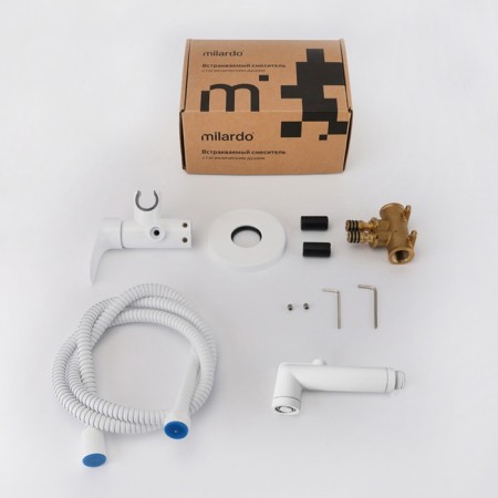 MILARDO RORA RORWTR08 bideter, with a hygienic shower, built -in, white-4