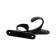 Hook for curtains KS101 CAPPIO, one -rod, black color, 2 pcs