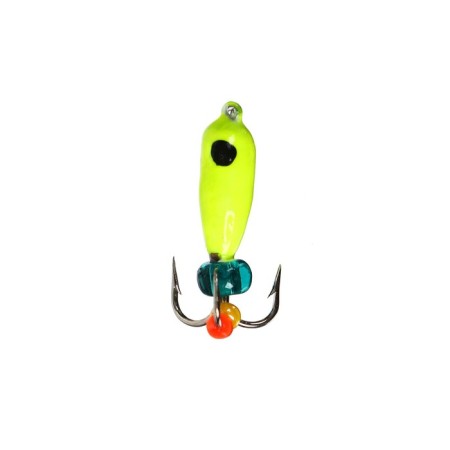 Mormyshka Chertic Lime, Black Eye, Weight 1.3 g-1
