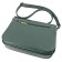 Women's bag B2663-04110, dark green color, artificial leather, 30x10x20 cm