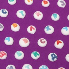 Sugar mini-medalons letters, 65g