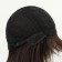 Artificial wig, with a bang, imitation of the skin, 30 cm, brown