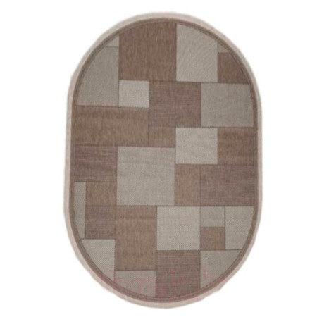 Oval carpet "Sizal decor", size 50x80 cm