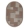 Oval carpet "Sizal decor", size 50x80 cm