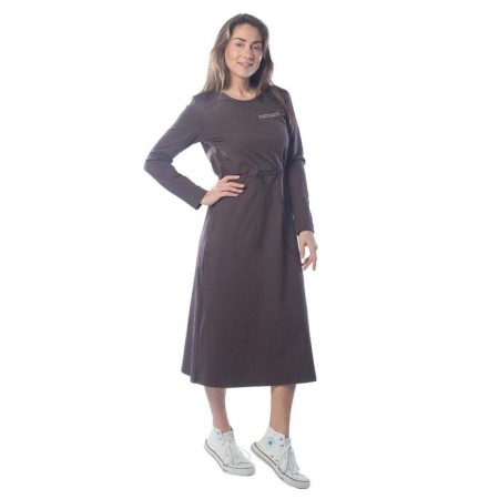 Women's dress, size 44, brown color-2