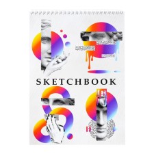 A4 sketchbook, 40 sheets on the crest on the short side 