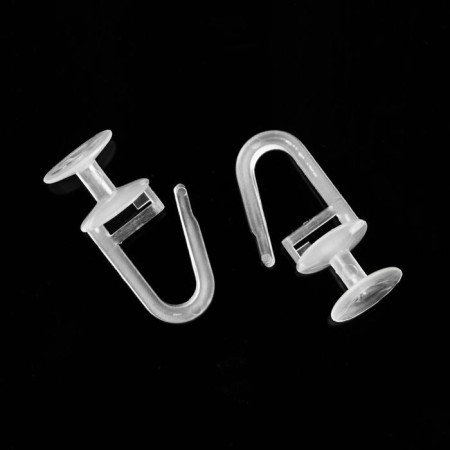 The hook for the curtains "ceiling", 30x14x10 mm, d = 10 mm, plastic-1