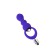 Anal sleeve Todo by Toyfa Curvy, silicone, purple, 14 cm, Ø 3.2 cm