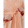 Women's robe with a hood, size 52, color peach