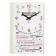 Carty clock is wall-mounted, interior "kitchen rules", smooth move, 1AA, 57 x 35 x 4 cm