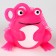 Bloody rubber hornet light “frog”, mix color, in showbox