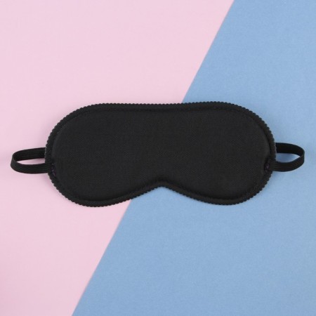 Mask for sleep "for my strength", 19.3 x 9.5 cm, black color-1