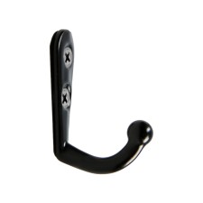 Hook furniture tundra TKO001, one -rod, black, 50 pcs