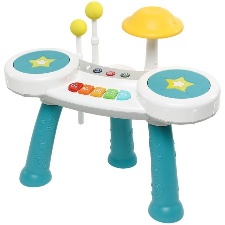 Musical Children's Center Everflo Star Drums HS0495813, white-blue color