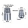 Secretary nuts SkyWay, M12x1.50 32mm, Closed cone, 5 ray, 2 cl, chromium, set 4 pcs