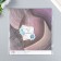 Scrapbooking paper bilateral "tenderness of spring" density 180 g 15.5x17 cm