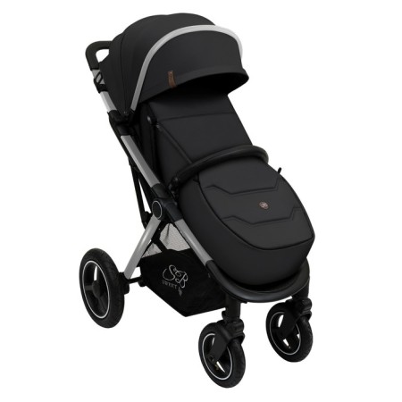 Walking stroller Sweet Baby Compatto, Silver Black color-8