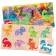 Puzzles 8 in 1 "kids-dinosaurs", bilateral