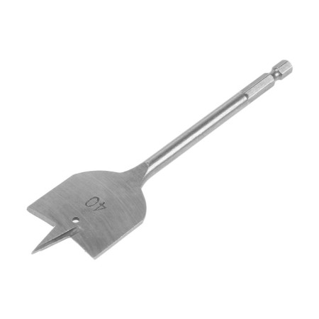 Wood drill feather tundra, hexagonal shank, 40 x 152 mm