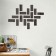 Interior stickers "bricks", mirror, wall decor, set 18 pcs, 15 x 6 cm