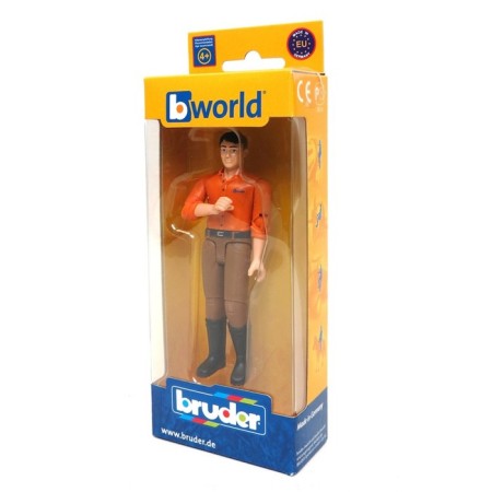 Figure of men Bruder, brown jeans-1