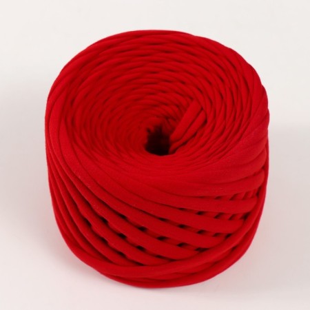Knitted yarn set of tricolor, 3x30 m/100 g, width 7-9 mm (white, blue, red)-2