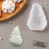 Silicone Mold "Snowman", 9.5 × 6.5 cm, the color is transparent