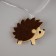 Garland “thread” 1.35 m with nozzles “Lesnaya”, IP20, transparent thread, 10 LED, glow warm white, AAH2