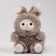 Soft toy "Bunny", color gray color