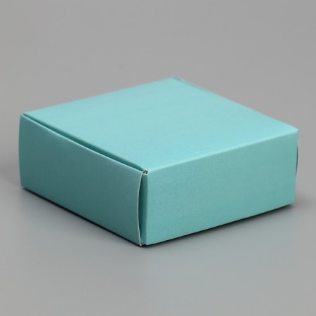 Gift box for jewelry double -sided, packaging, Tiffany, 7.5 x 7.5 x 3 cm-2